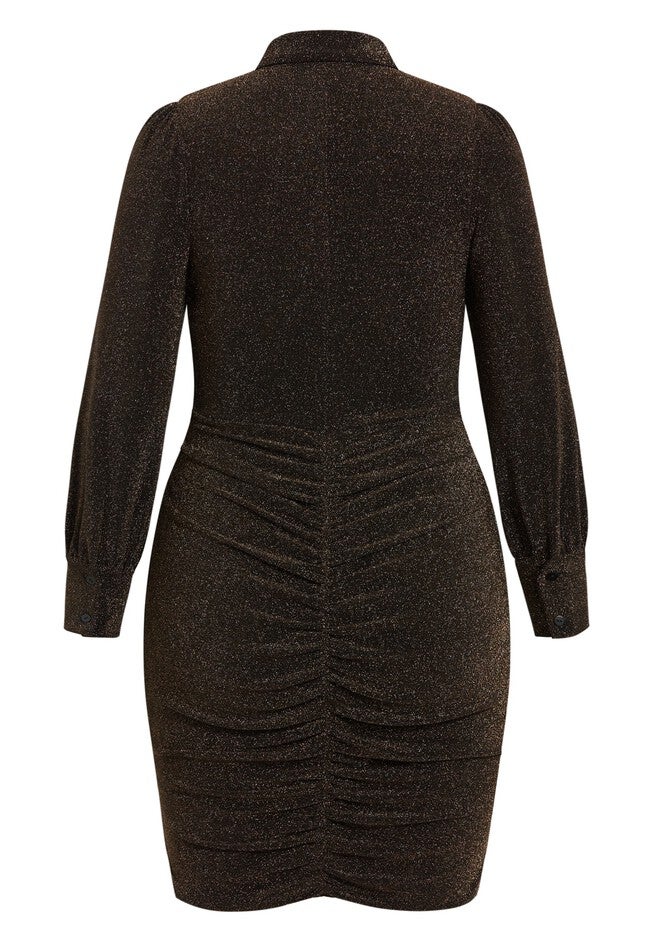 Chloe Dress - bronze, BROWN, alternate image number null