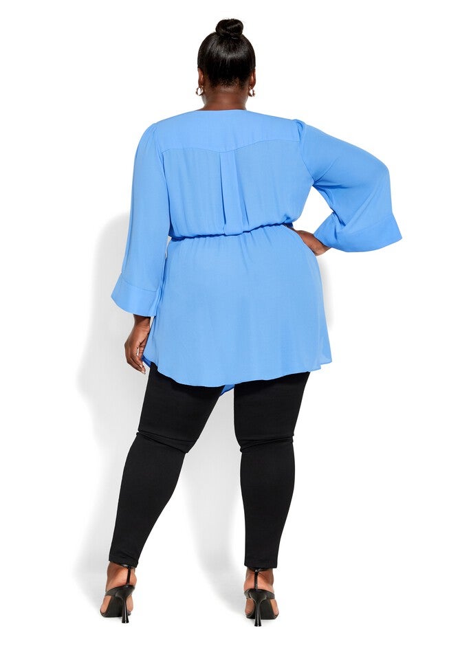 Shibara Vibes Top - cornflower, BLUE, alternate image number 4