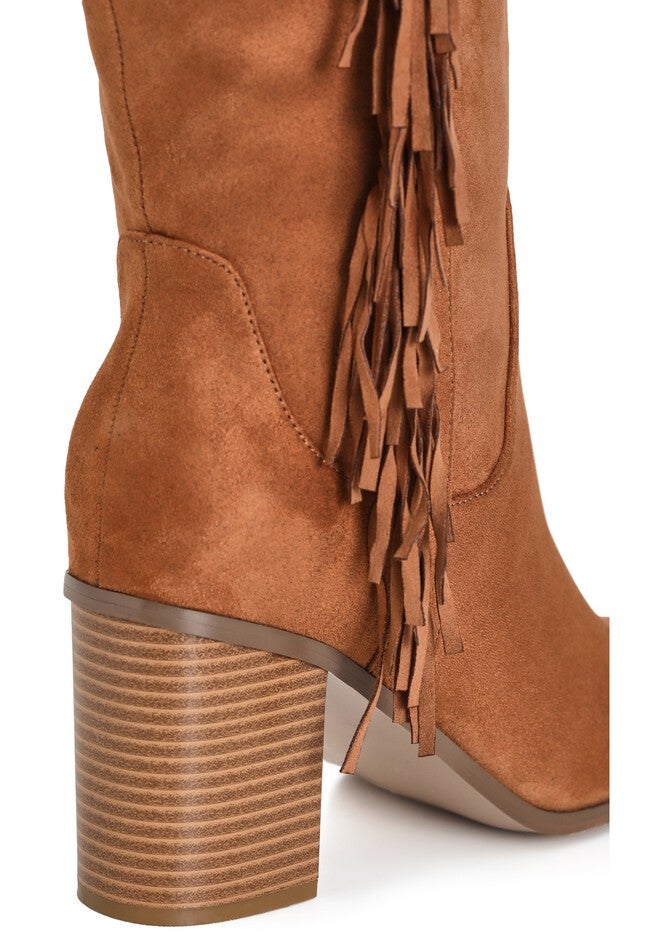 WIDE FIT Tassel Mid Boot - tan, BROWN, alternate image number null