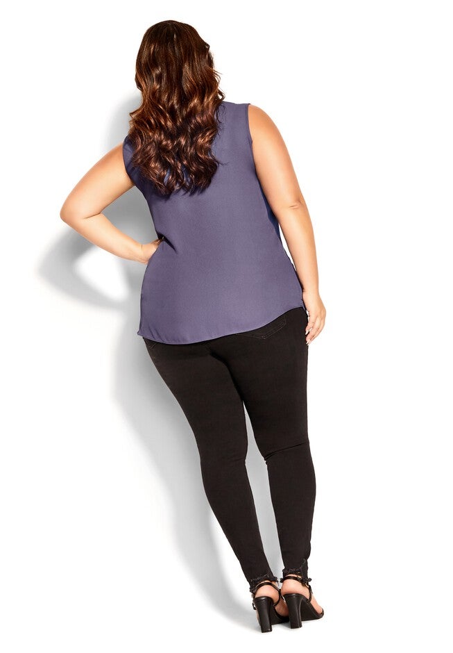 Sexy Zip Top - dusty lilac, GREY, alternate image number null