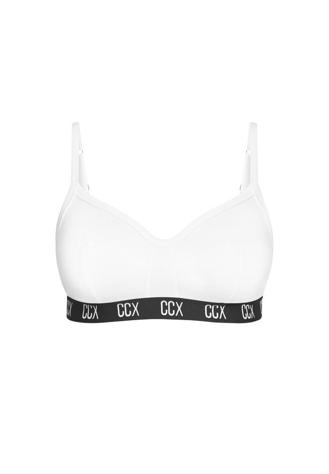 CCX Rib Crop Bra - white, WHITE, alternate image number 4