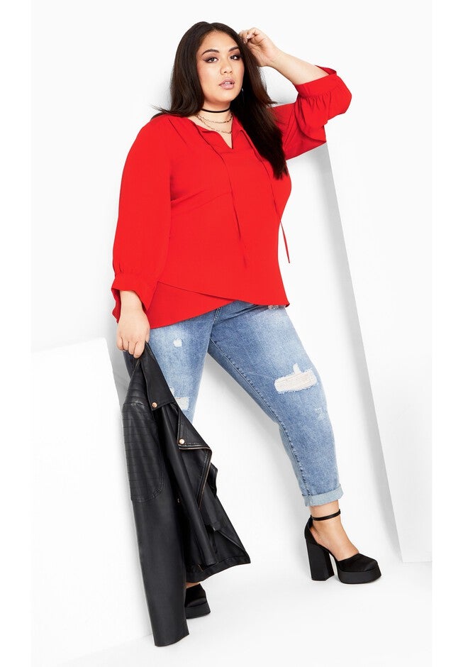 Monica Top - tigerlily, ORANGE, alternate image number 5