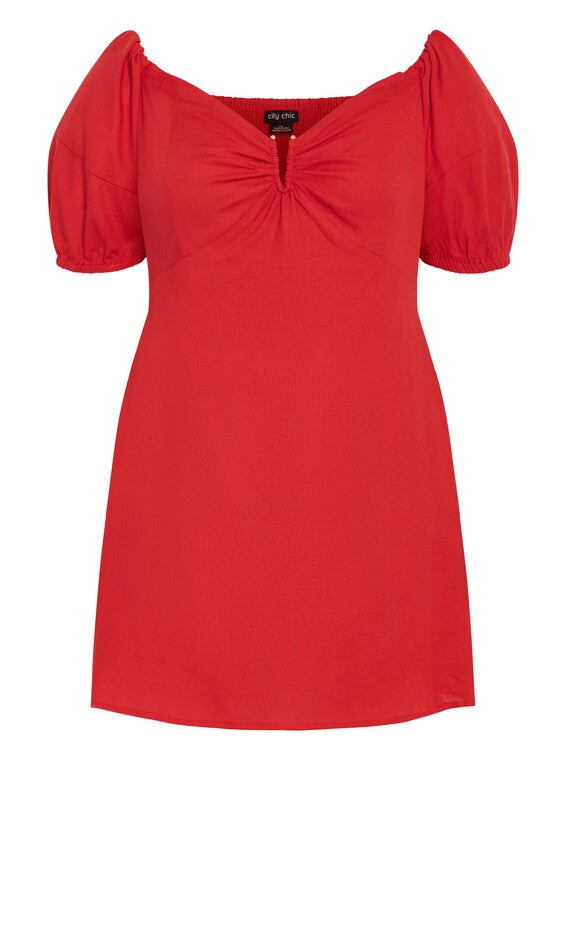 Macey Dress - red, RED, alternate image number null