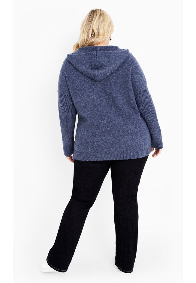 Rory Laceup Sweater, INDIGO, alternate image number null