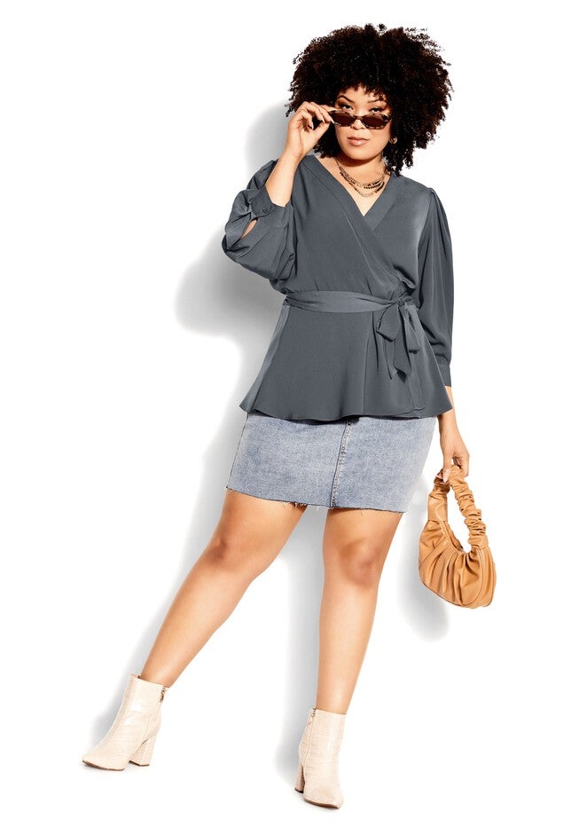 Sultry Top - slate, GREY, on-hover image number 1