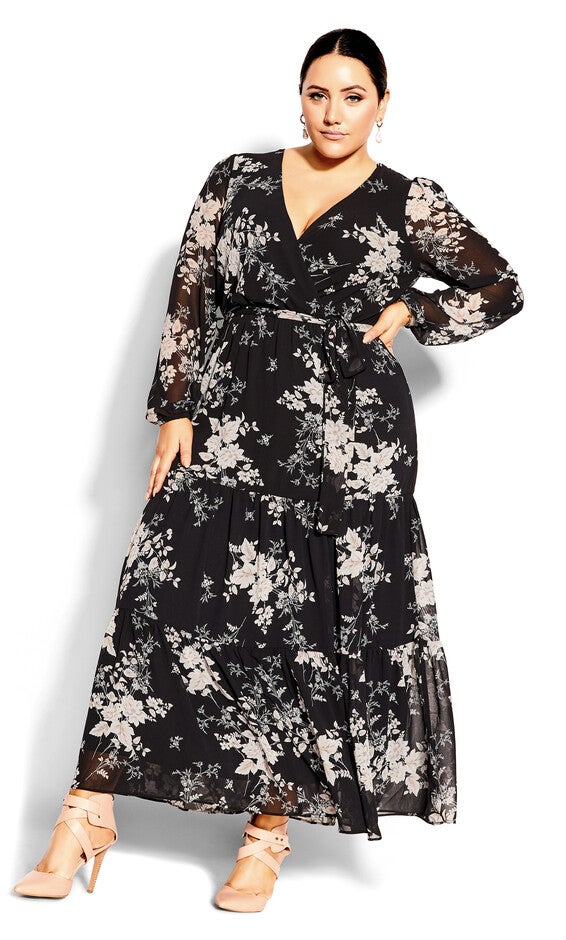 Mini Bouquet Maxi Dress - black, MINI, alternate image number 2
