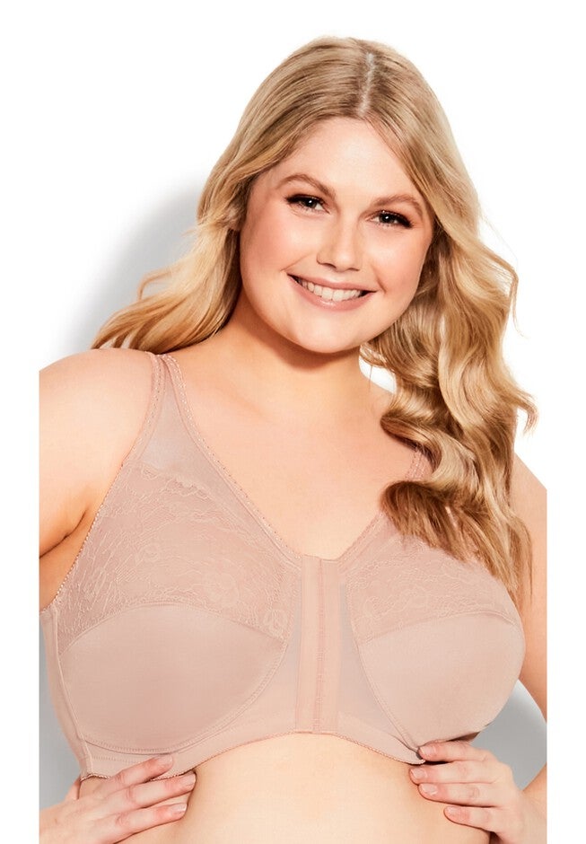 Full Coverage Wire Free Bra, NATURAL, hi-res image number null