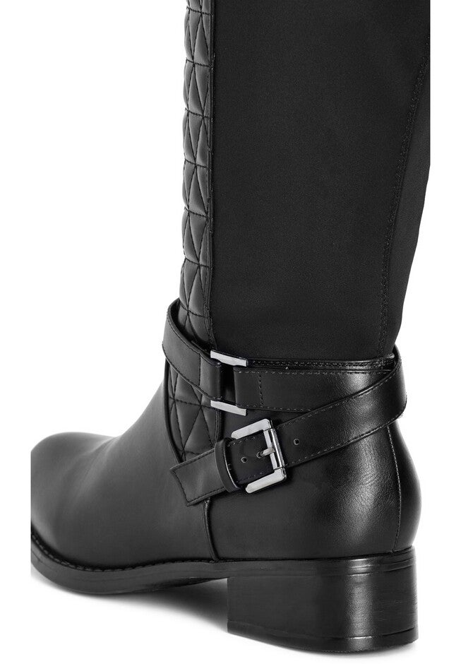 WIDE FIT Diana Tall Boot, BLACK, alternate image number 6