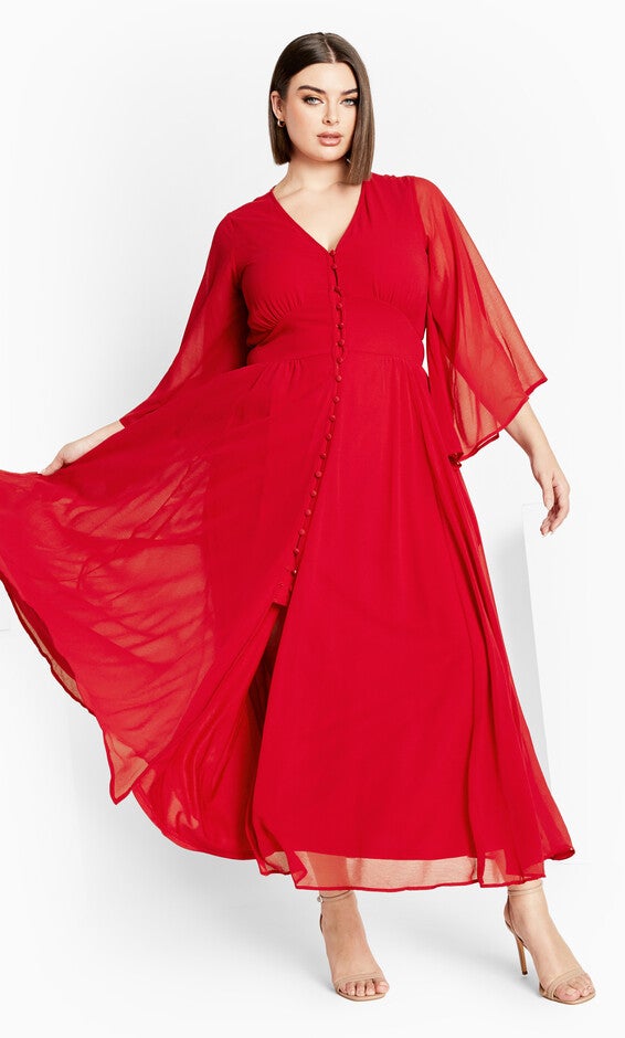 Katalina Maxi Dress - cherry, CHERRY, alternate image number 5