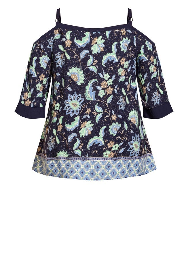 Daisy C/S Print Top, ENGLISH FLORAL, alternate image number 5