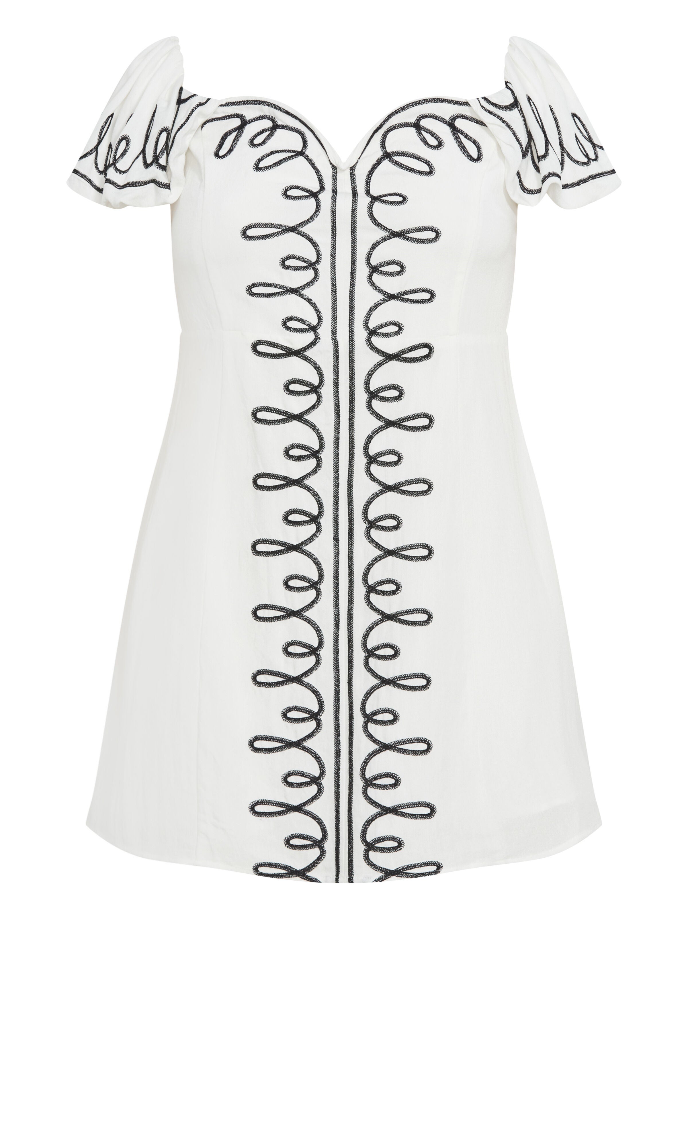 Hana Embroidered Dress - ivory, WHITE, alternate image number 6