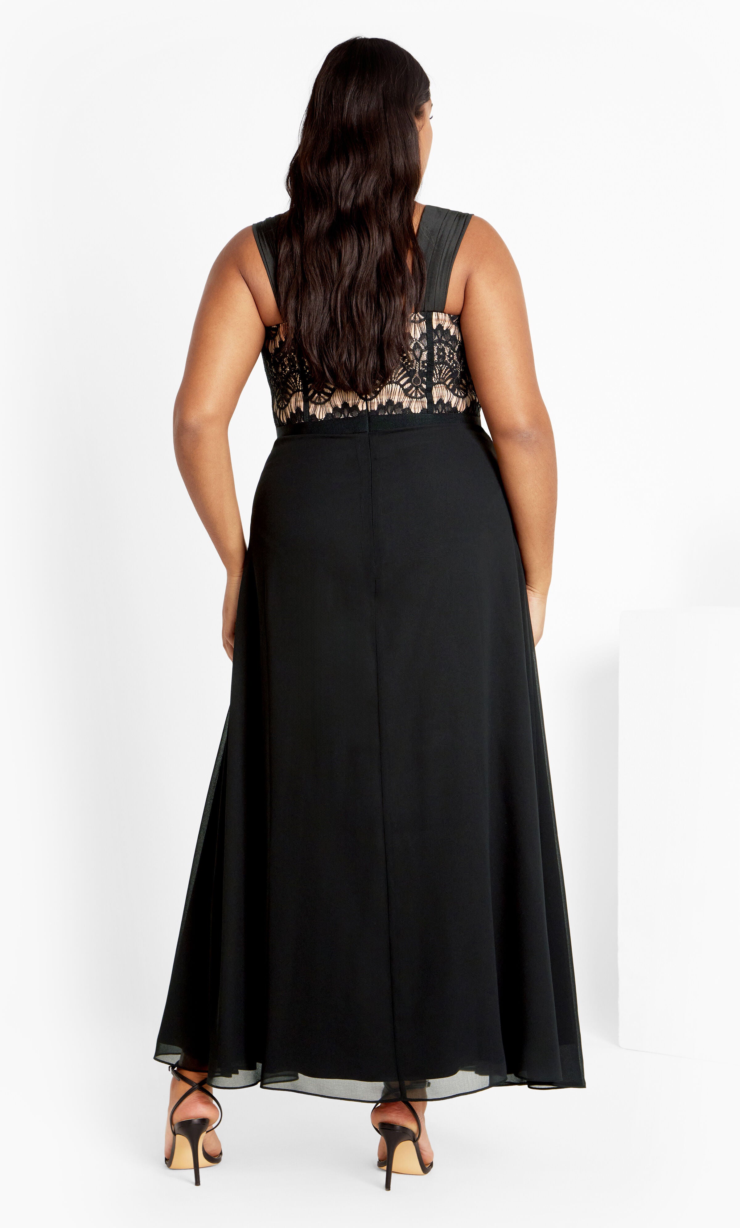 Sweet Evie Maxi Dress, BLACK, alternate image number 2