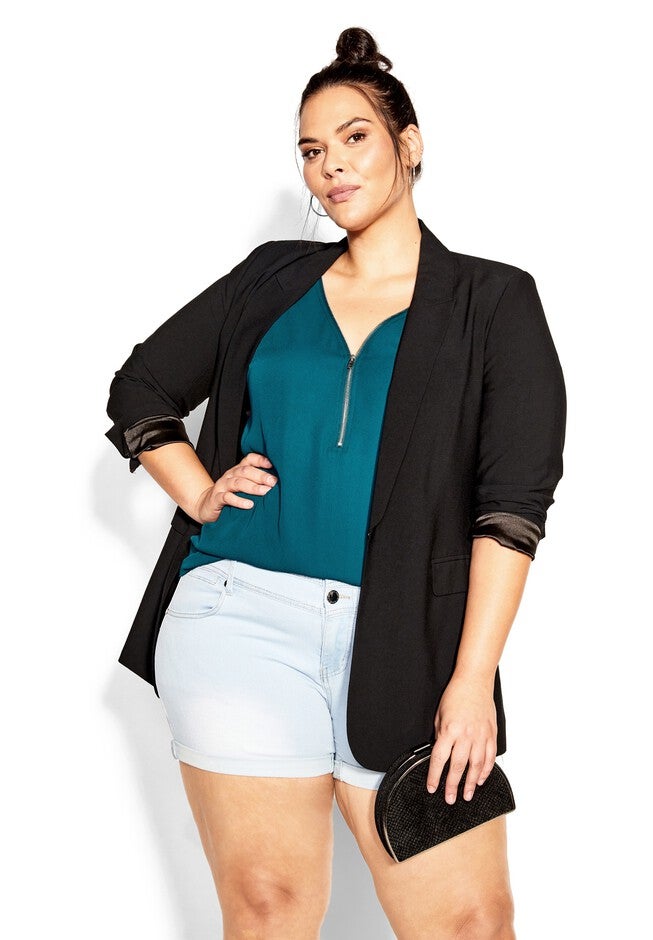 Zip Fling Top - jade, GREEN, alternate image number null