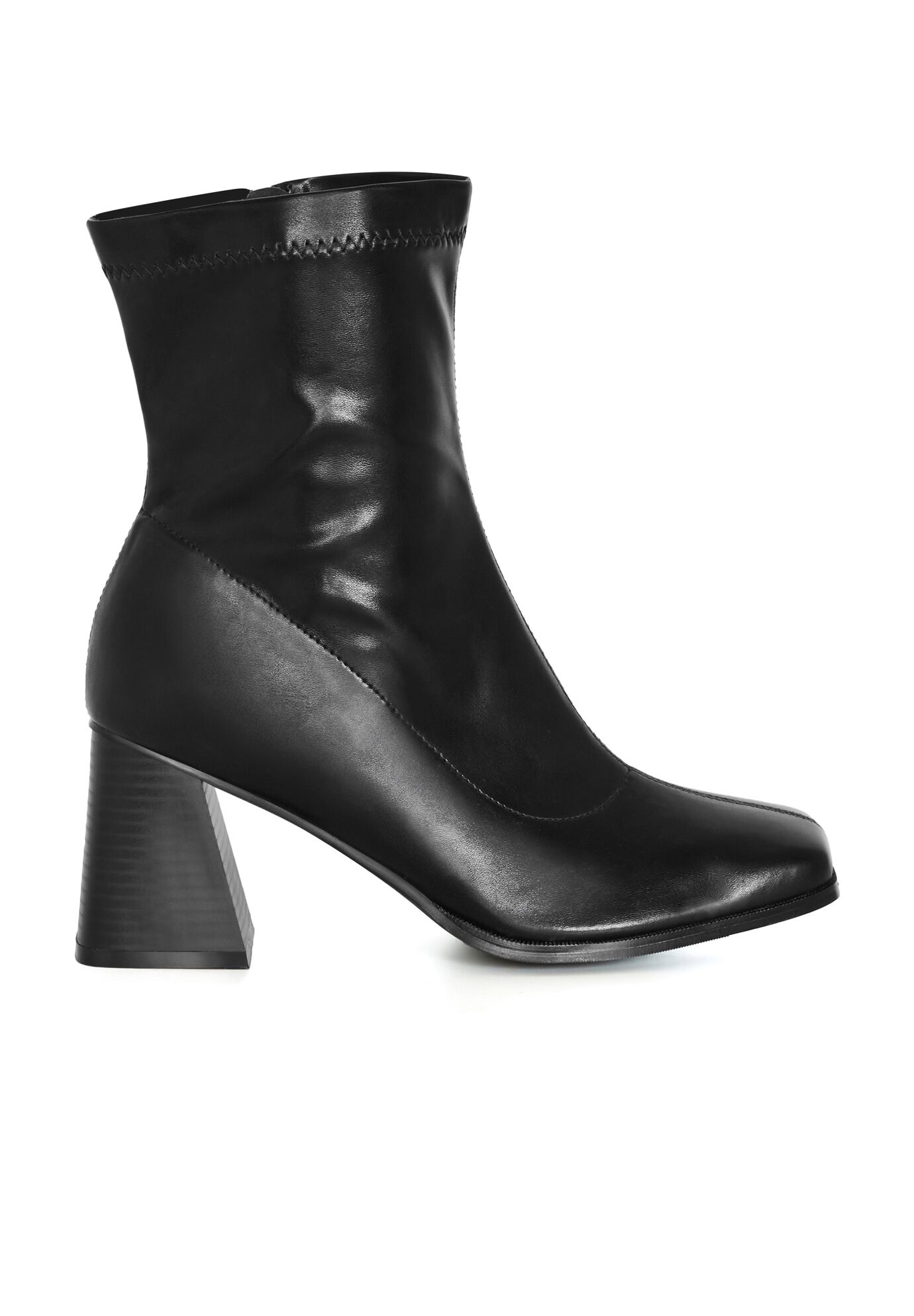 WIDE FIT Robbie Ankle Boot - black, BLACK, on-hover image number 1