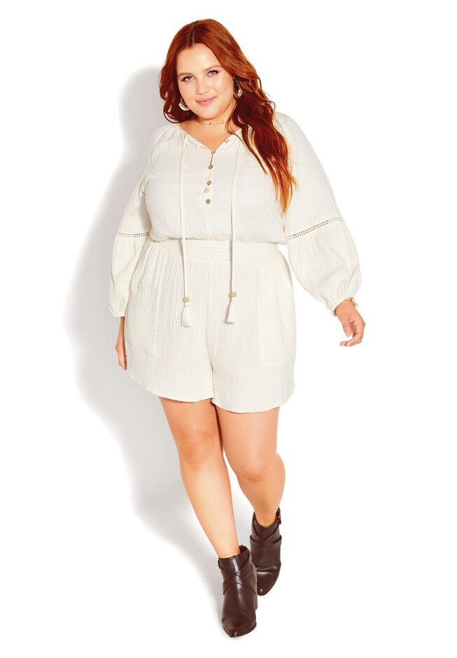 Simply Free Romper - cream, WHITE, on-hover image number null