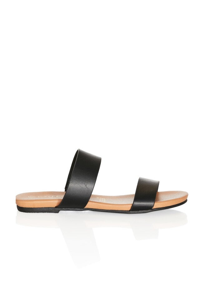 WIDE FIT Elina Slide - black, BLACK, on-hover image number null