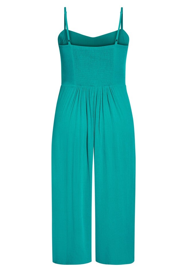 Beach Front Jumpsuit - aqua, BLUE, alternate image number 2
