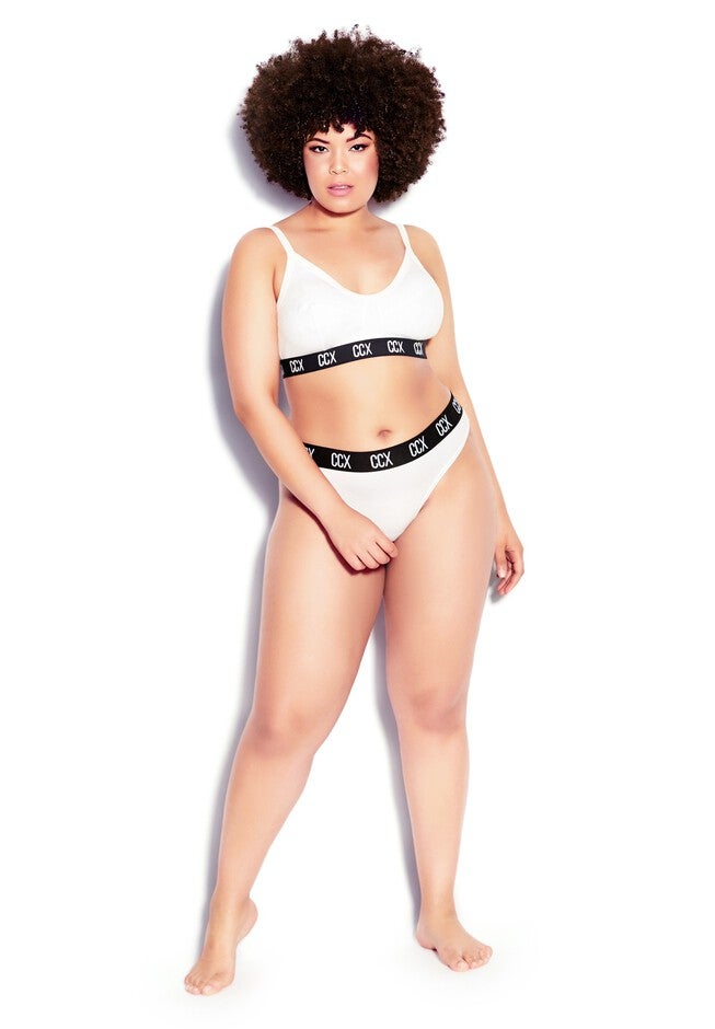 CCX Rib Crop Bra - white, WHITE, alternate image number 2