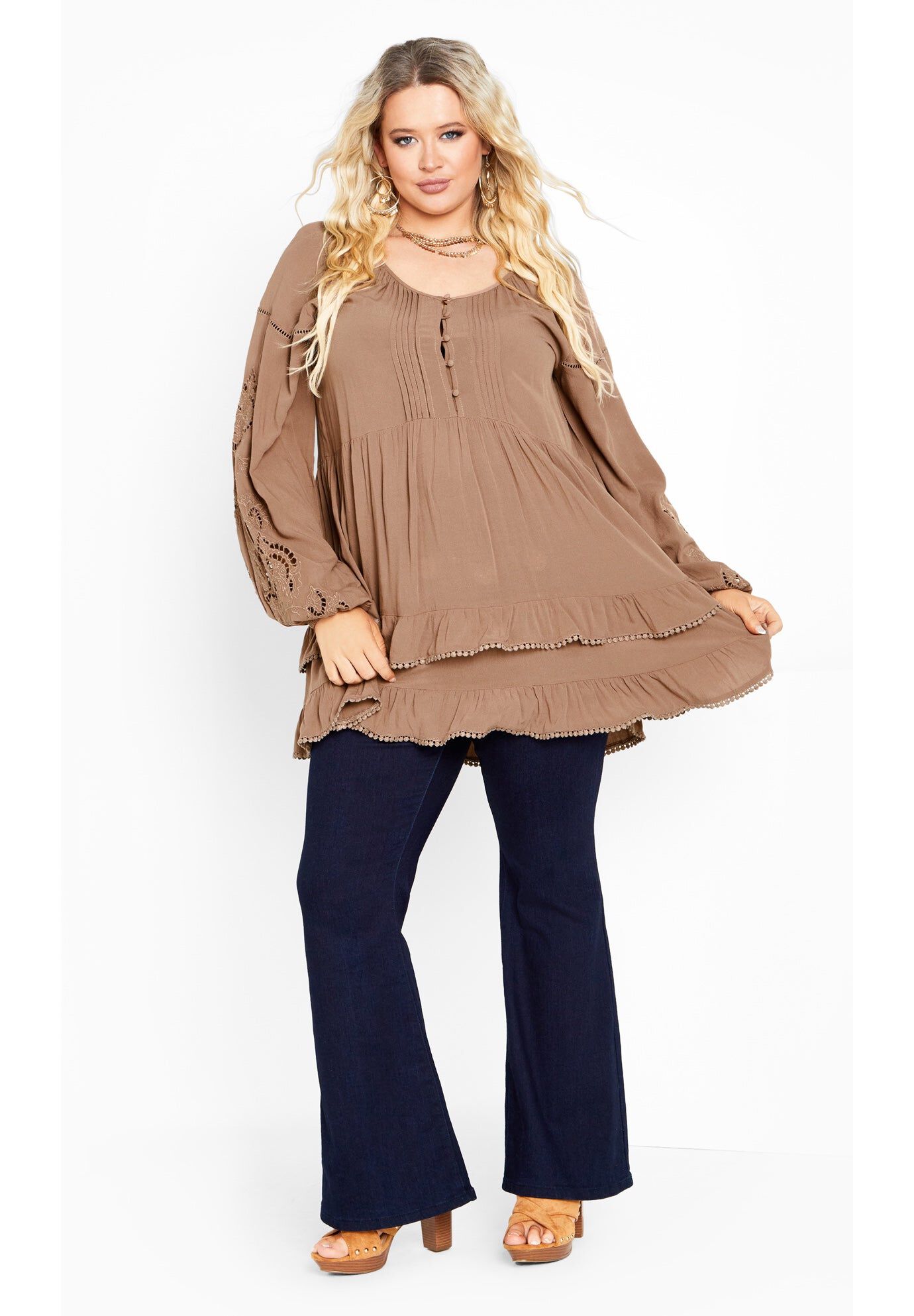 Macie Tunic, LATTE, hi-res image number 0