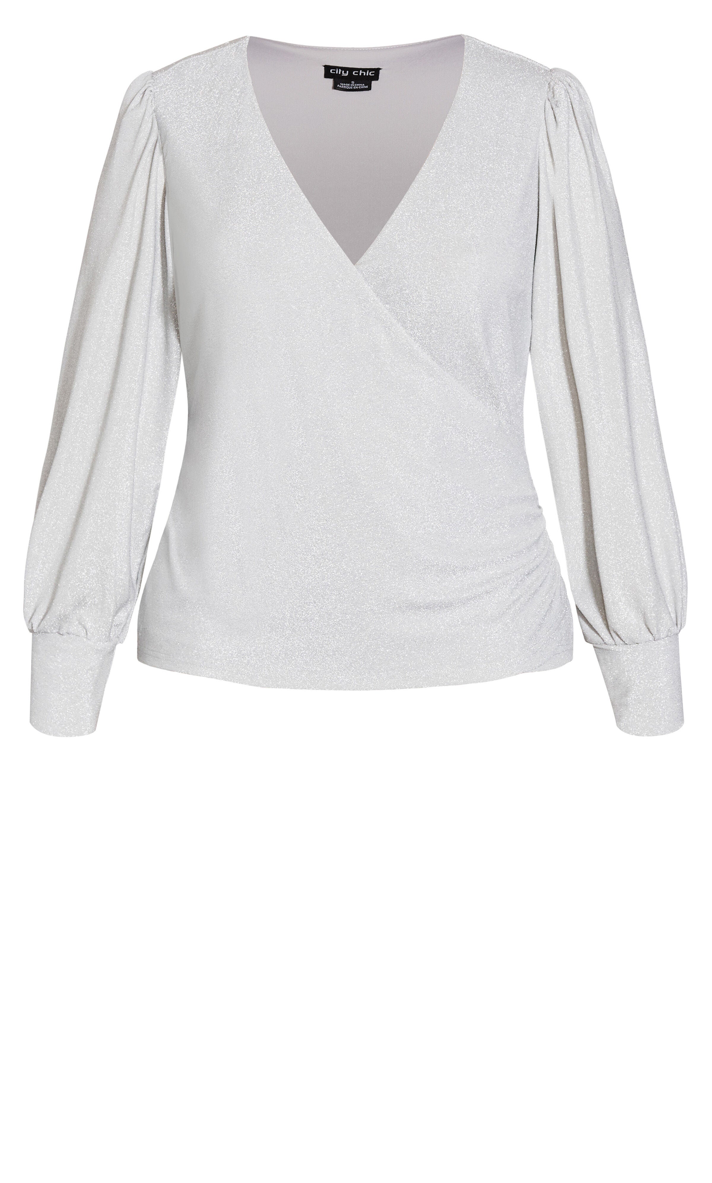 Glowing Lurex Top - silver, SILVER, alternate image number 3