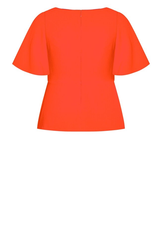 Juno Top - tigerlily, ORANGE, alternate image number 4