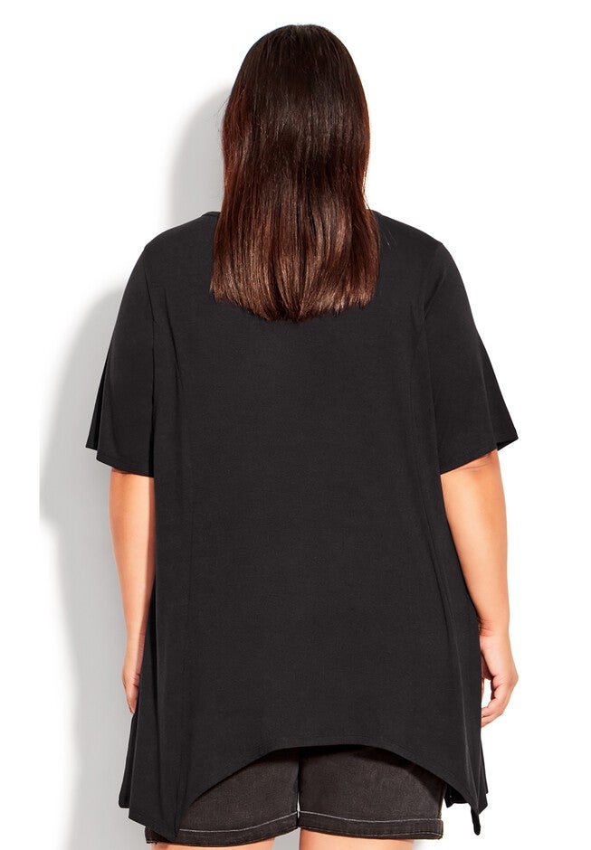 Knotted Cage Tunic, BLACK, on-hover image number null