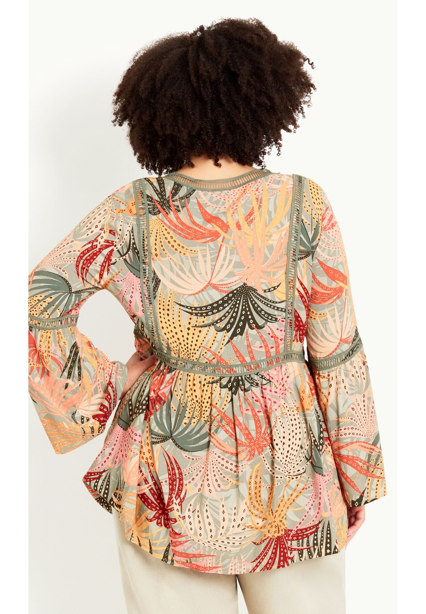 Bell Slv Print Top, PRIMROSE PATH, alternate image number 6