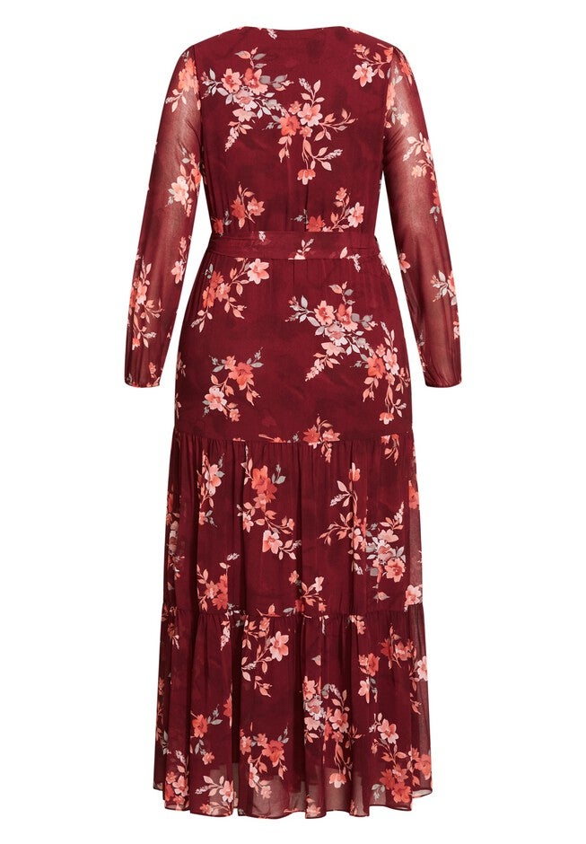Alicia Maxi Dress - port, RED, alternate image number null