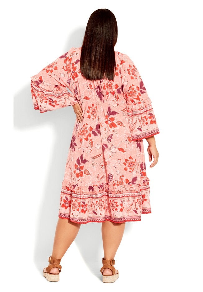 Kara Crush Dress, PINK ROYAL BLOOMS, alternate image number null