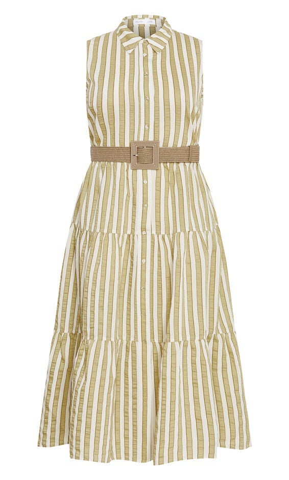 Clean Lines Dress - moss, GREEN, alternate image number null