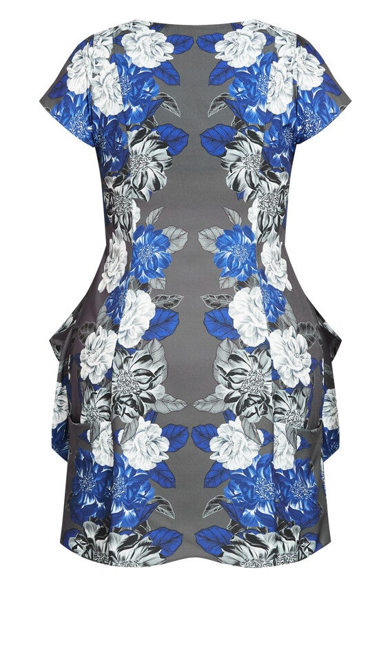 Epic Floral Tunic - slate, GREY, alternate image number 6