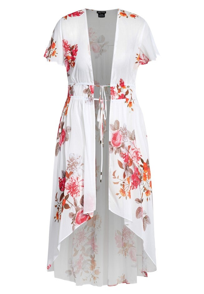 Floral Crush Jacket - ivory, WHITE, alternate image number 3