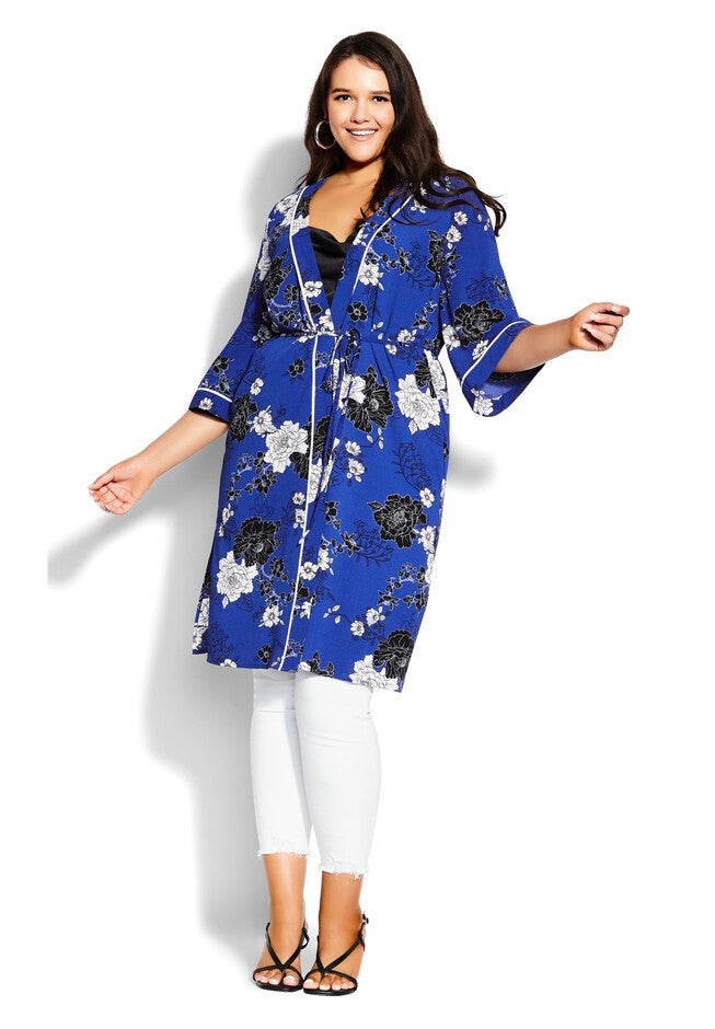 La Fleur Jacket - blue, BLUE, alternate image number 6