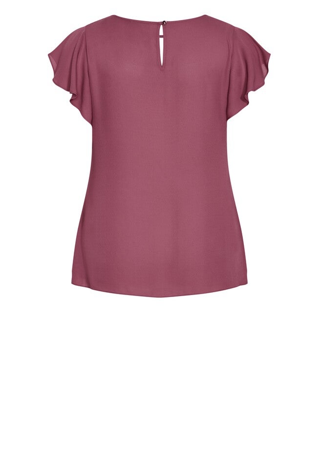 Sweet Waterfall Top - roseberry, PURPLE, alternate image number null