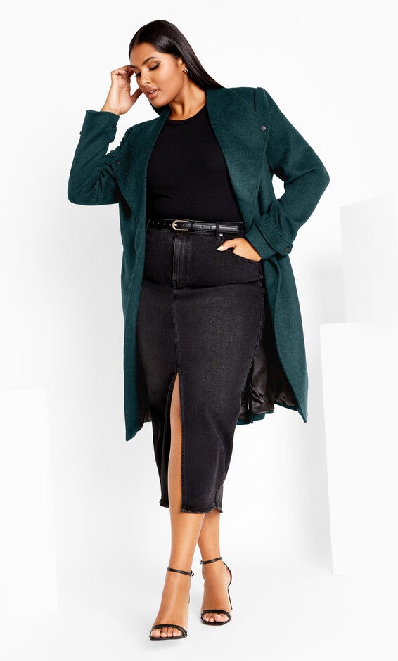 Isabella Coat - emerald, GREEN, hi-res image number null