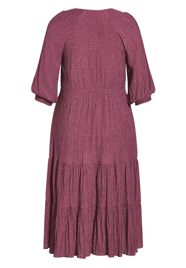 Darling Puff Dress - roseberry, PURPLE, alternate image number 4