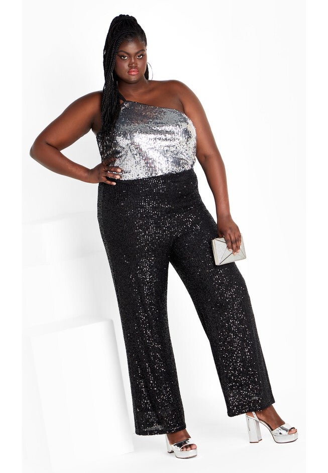 Avery Sequin Pant - black, BLACK, hi-res image number null