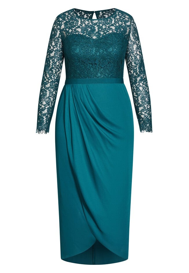 Elegant Dress - teal, GREEN, alternate image number 5