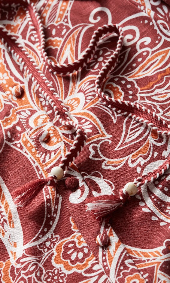 Marley Dress - marsala, PAISLEY, alternate image number 6
