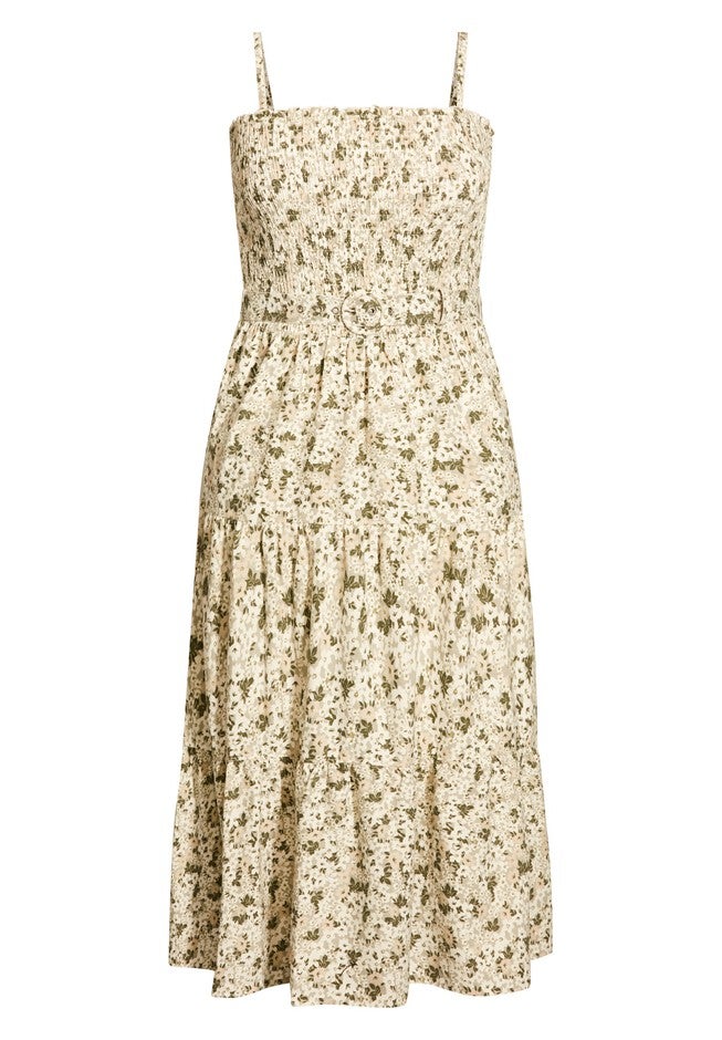 Spring Fields Midi Dress - ecru, WHITE, alternate image number null