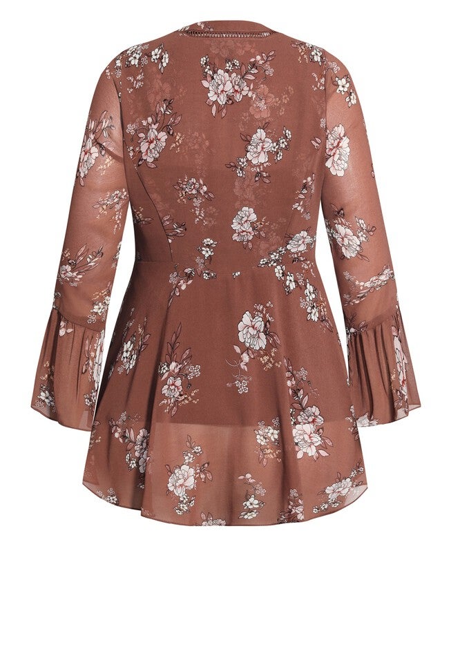 Quinn Top - cocoa, BROWN, alternate image number 4