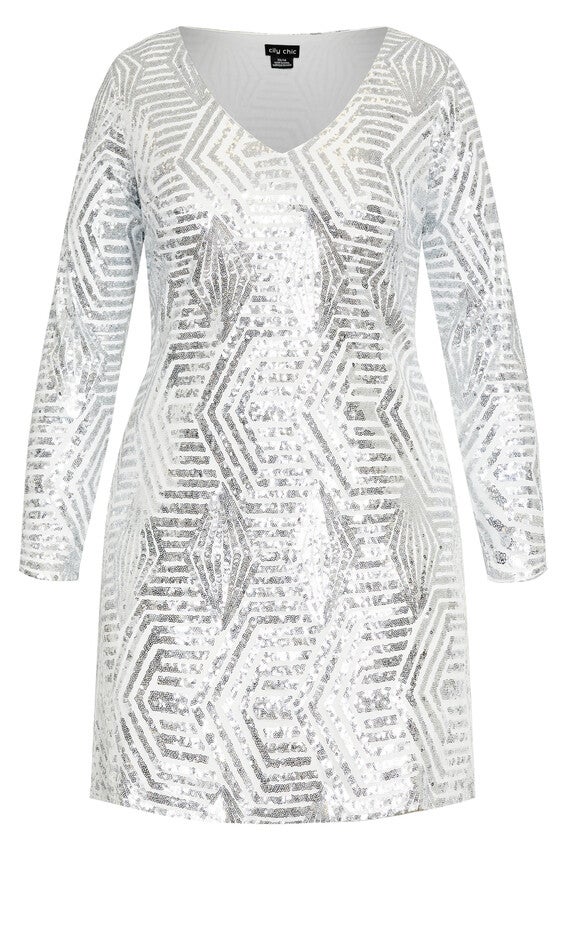 Bright Lights Dress - white, WHITE, alternate image number null