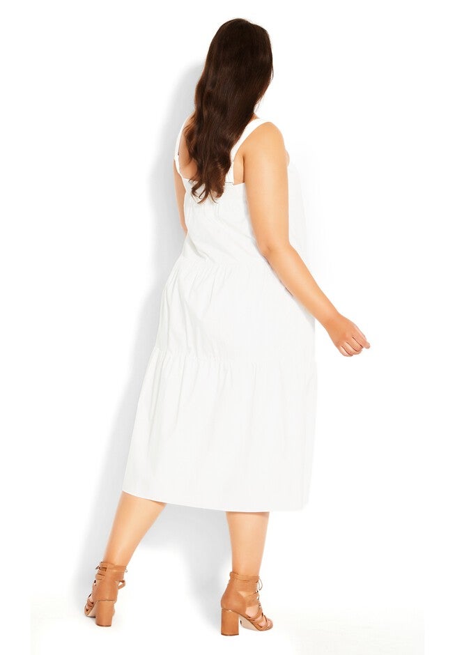 In Tiers Maxi Dress - ivory, WHITE, alternate image number null