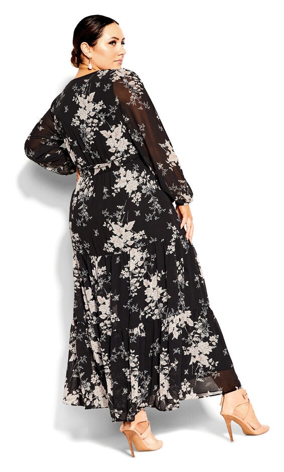 Mini Bouquet Maxi Dress - black, MINI, alternate image number 3