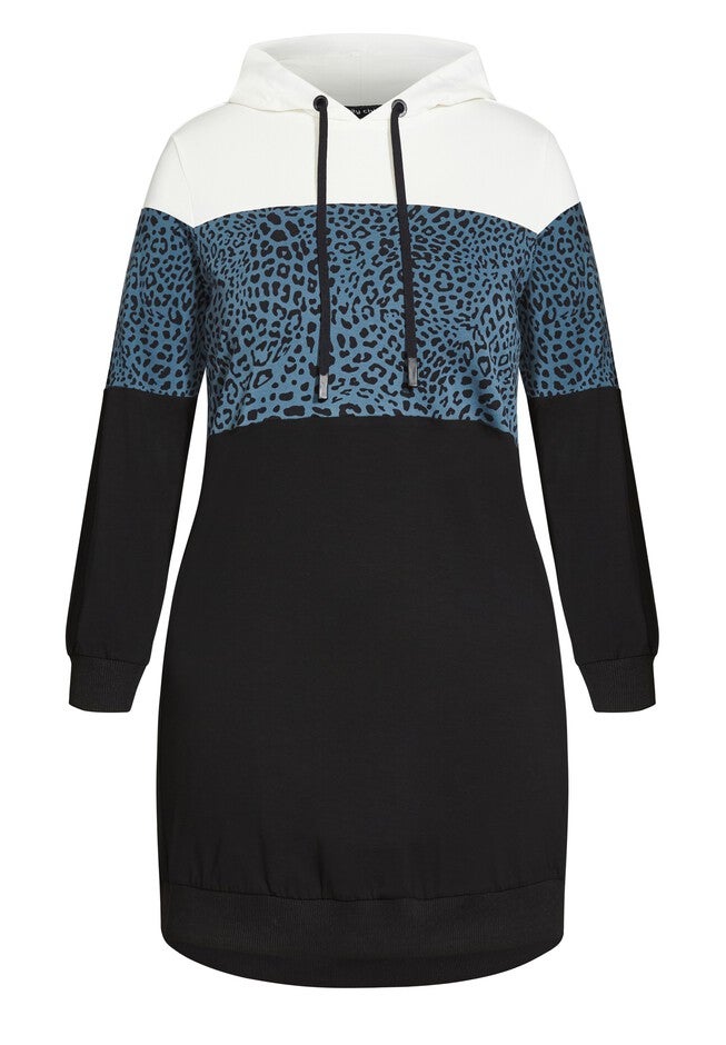 Splice Animal Dress - charcoal, GREY, alternate image number null