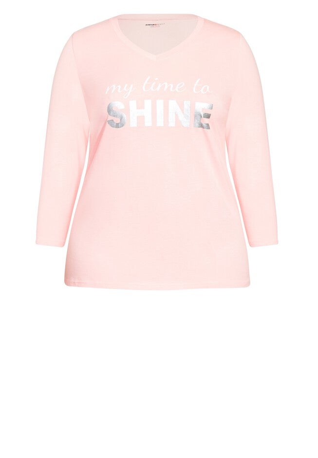 Shine Sleep Top, SHINE PRINT, alternate image number 2