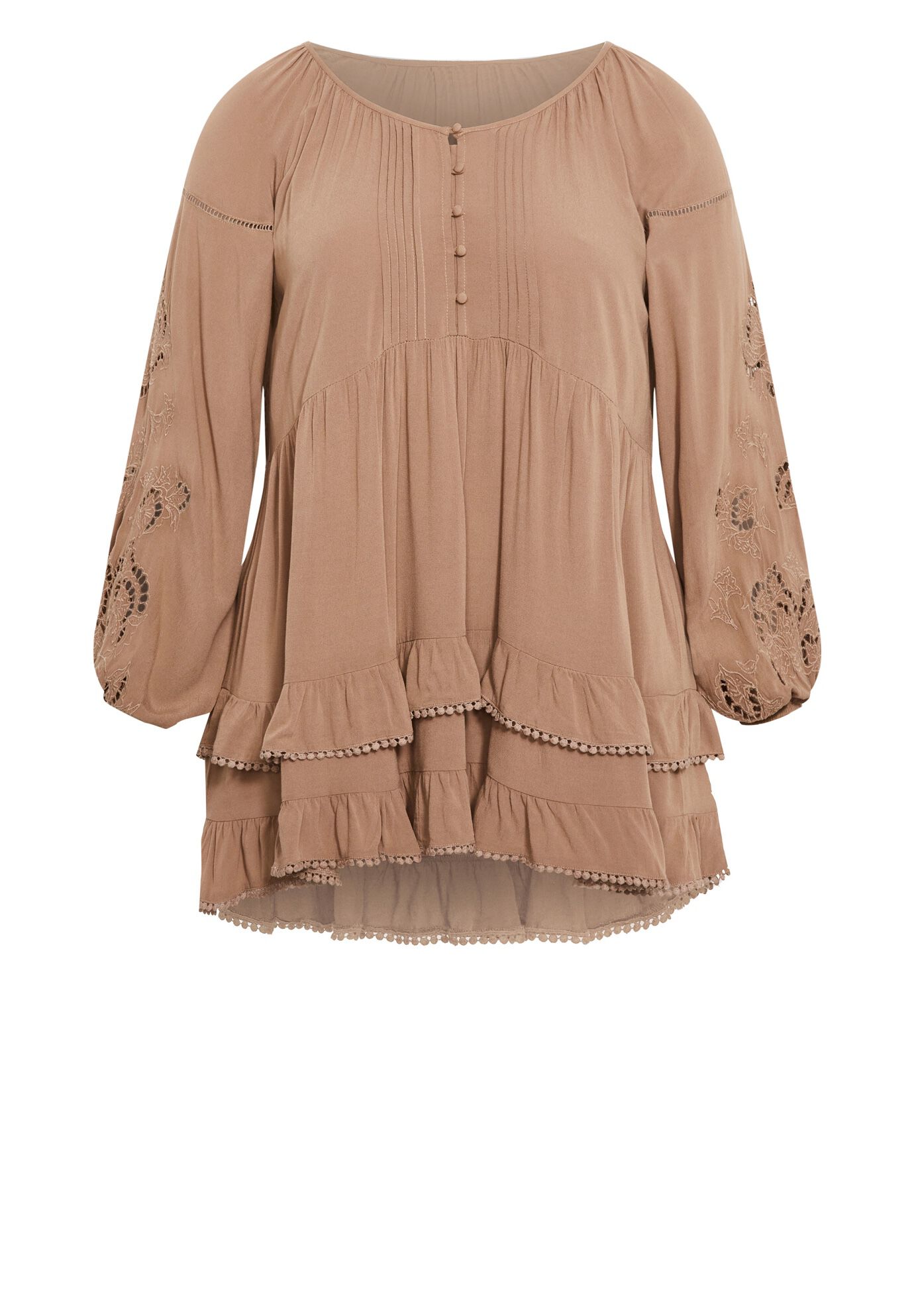 Macie Tunic, LATTE, alternate image number 2