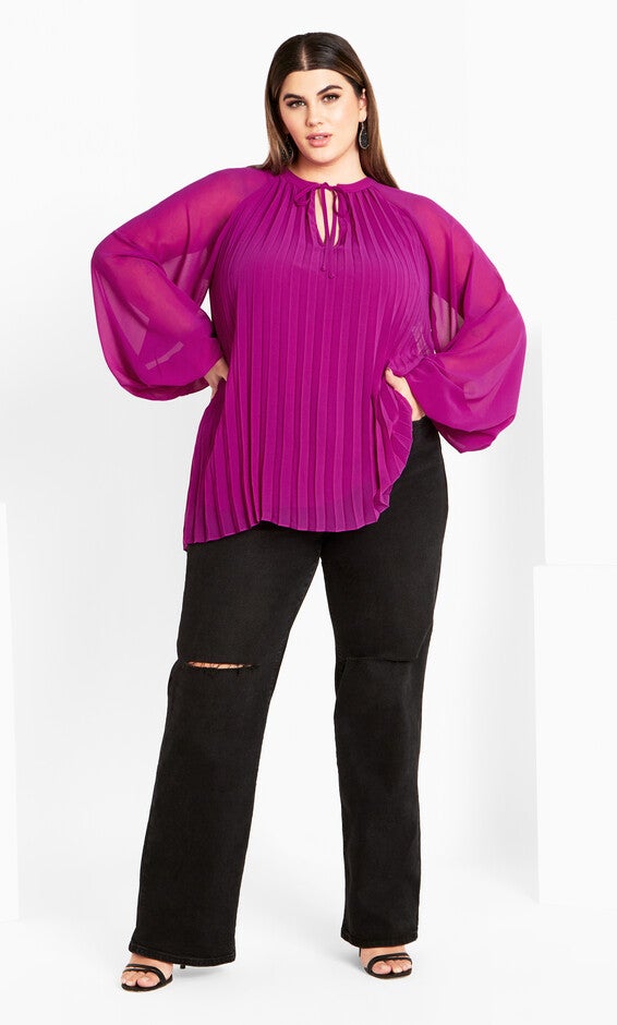 Crysta Top - magenta, PURPLE, alternate image number 2