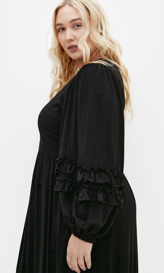 Malia Plain Maxi Dress - black, BLACK, alternate image number null