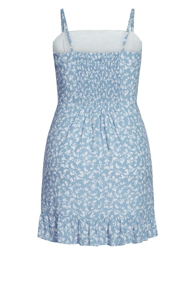 Floating Daisy Dress - powder blue, BLUE, alternate image number 4